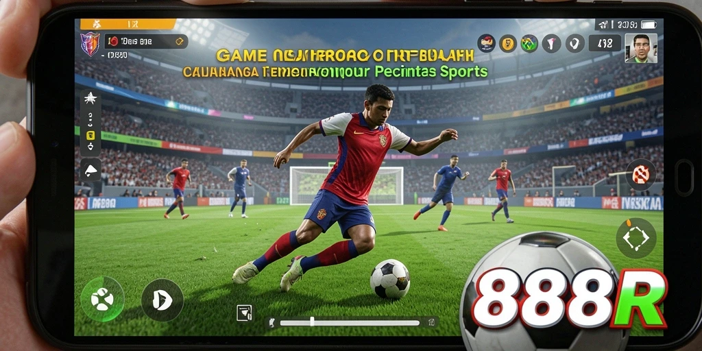Tampilan gameplay yang menarik dari 888R saat bertanding di lapangan.