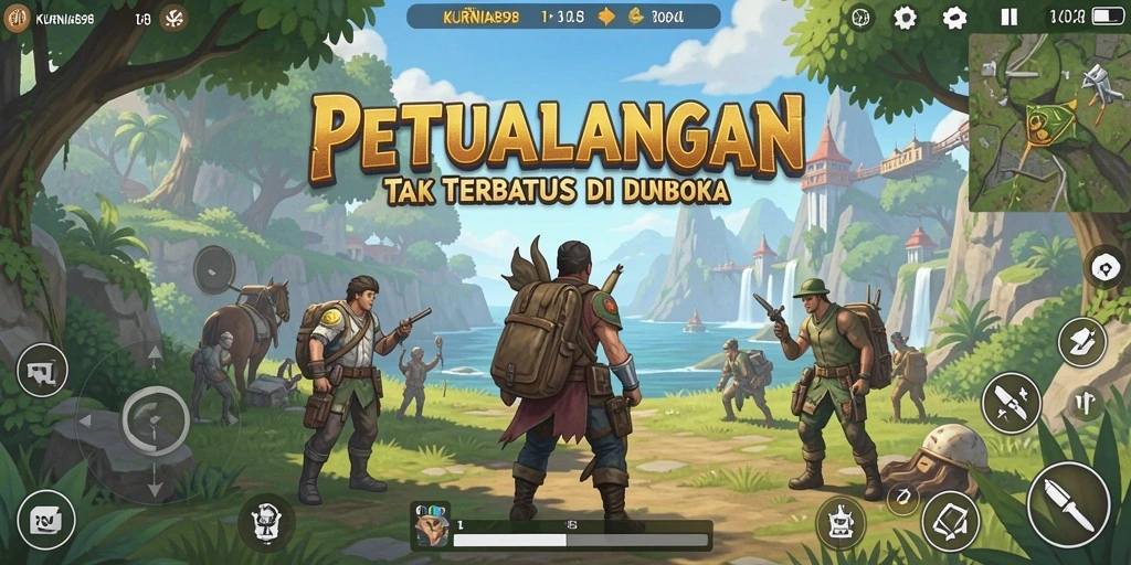 Tampilan menarik dari gameplay KURNIA898 dalam dunia terbuka yang luas.