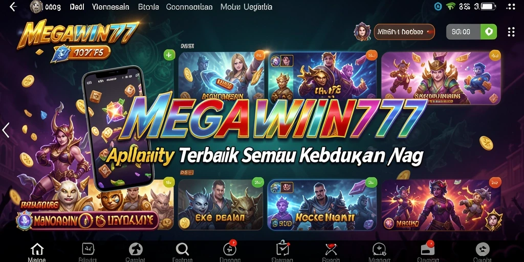 Tampilan utama MEGAWIN777 dengan fitur-fitur Utility yang menawan.